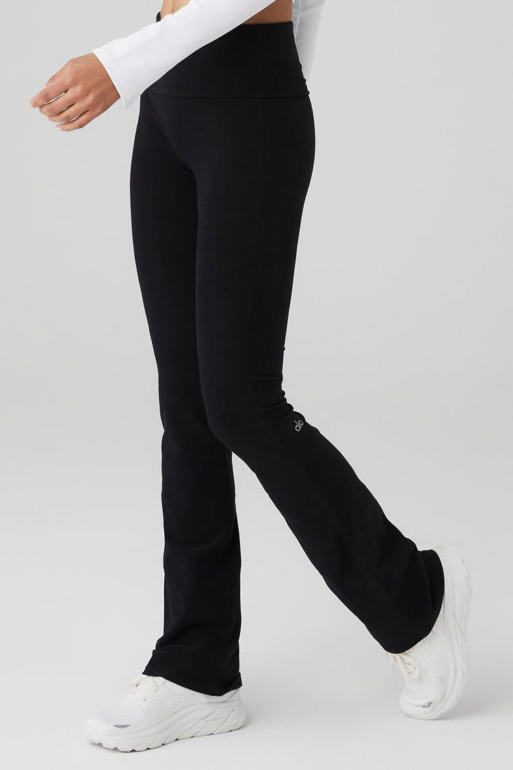 ALOSOFT LOW-RISE FOLDOVER BOOTCUT LEGGING