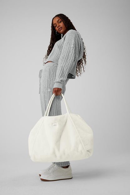 FAUX FUR TOTE BAG