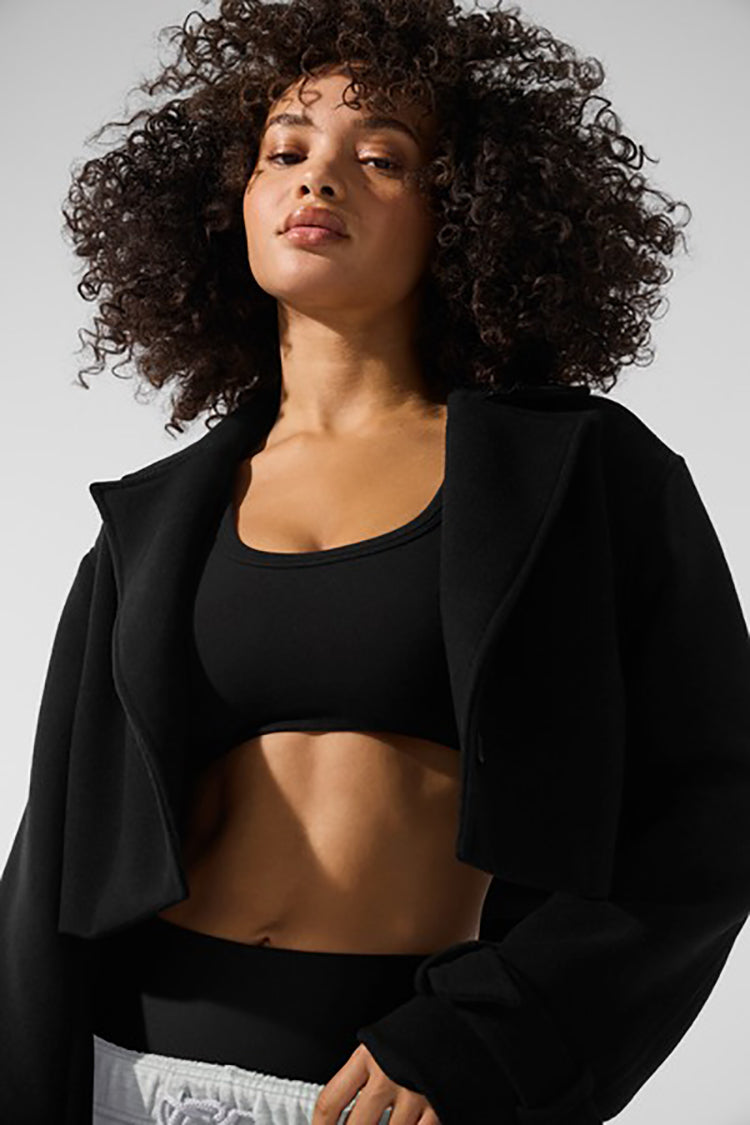 WOOL CROPPED METRO TRENCH