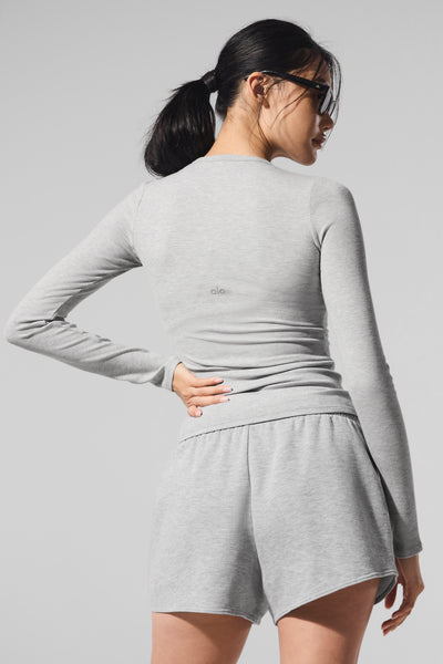 RIBBED MODAL LONG SLEEVE