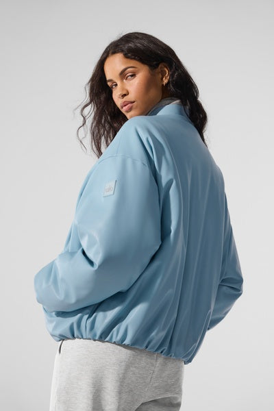 FAUX LEATHER PREMIER BOMBER