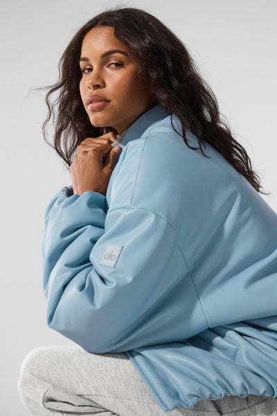 FAUX LEATHER PREMIER BOMBER
