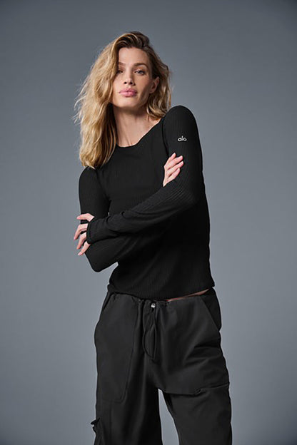 RIBBED SEA COAST LONG SLEEVE