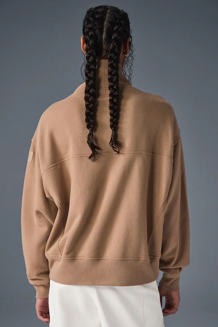 HAZY MOCK NECK PULLOVER