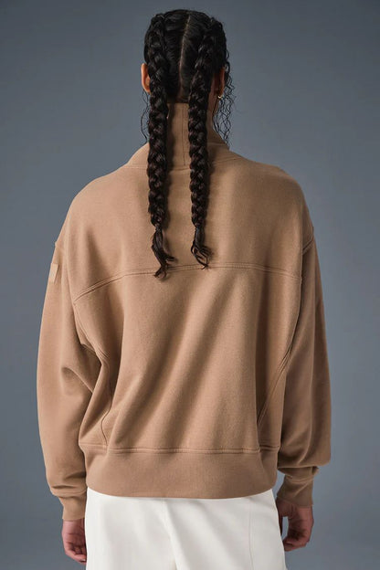 HAZY MOCK NECK PULLOVER