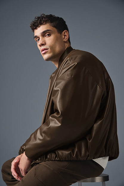 FAUX LEATHER PREMIER BOMBER
