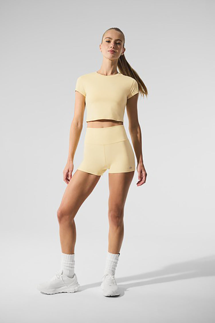 ALOSOFT CROP FINESSE SHORT SLEEVE