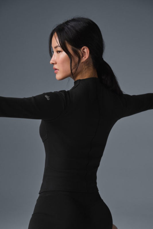 RIBBED EN POINTE LONG SLEEVE