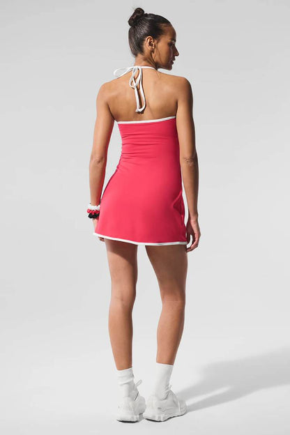 ALO SOFTSCULPT HALTER TENNIS DRESS