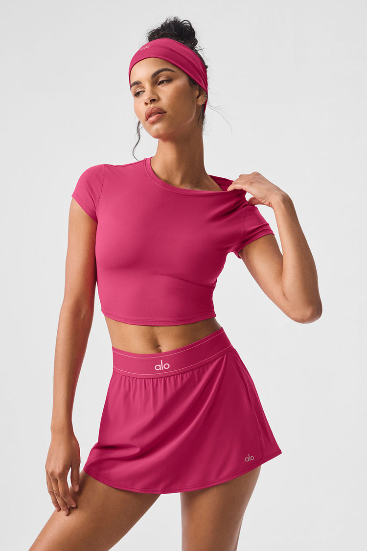 ALOSOFT CROP FINESSE SHORT SLEEVE