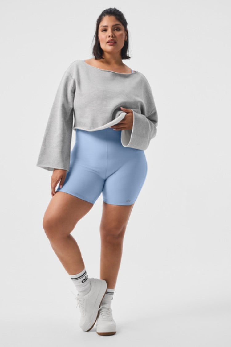 CROPPED BARRE SHOULDER COVERUP