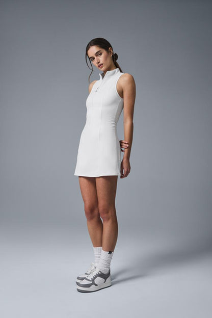 ALOSOFT CAREFREE HALF ZIP DRESS