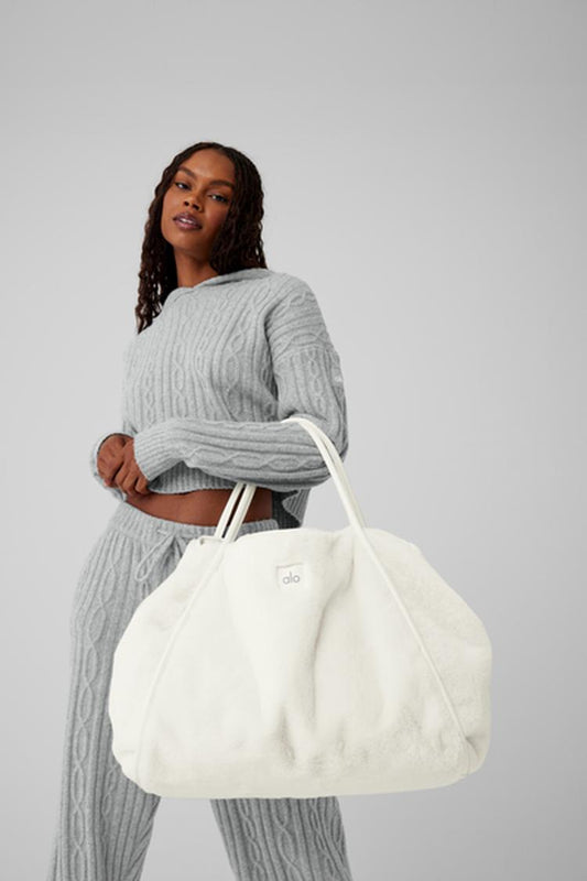FAUX FUR TOTE BAG