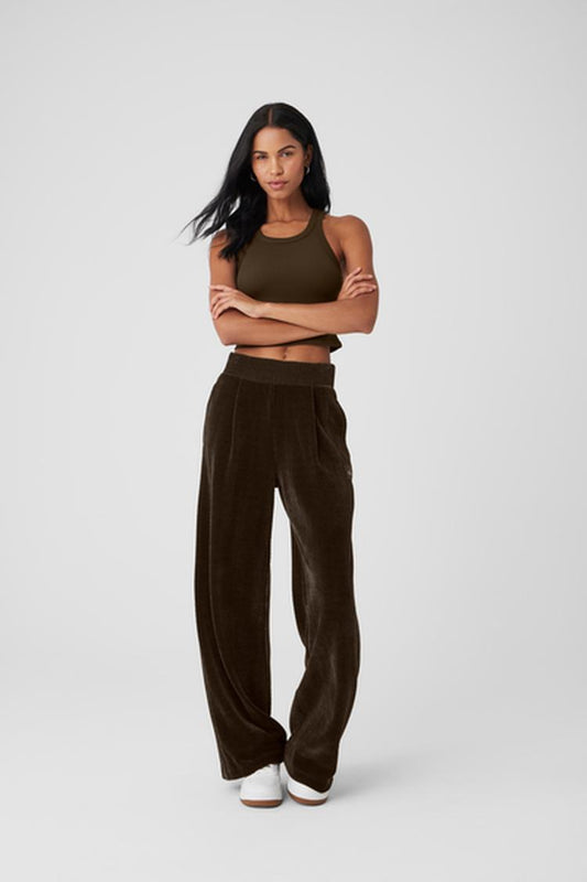 HIGH-WAIST COZY DAY WIDE LEG PANT