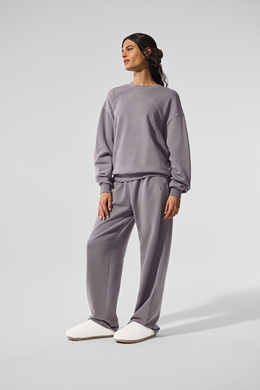 WASHED ACCOLADE STRAIGHT LEG SWEATPANT
