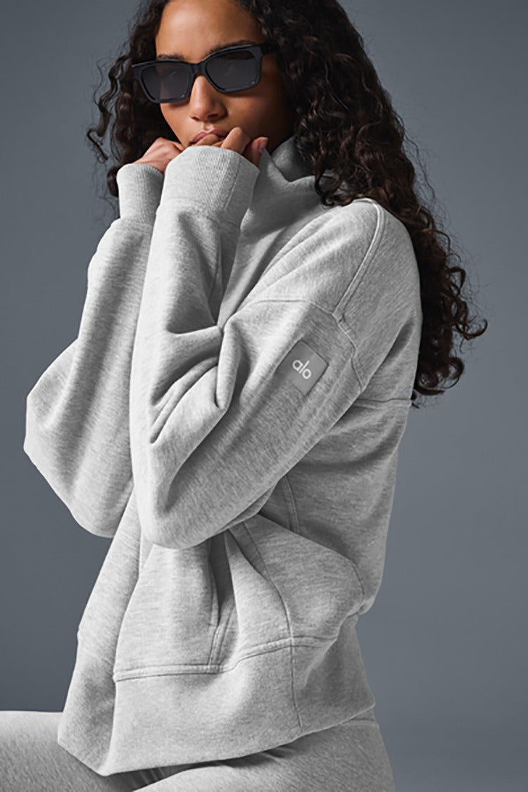 HAZY MOCK NECK PULLOVER
