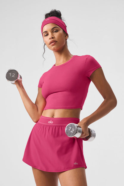 ALOSOFT CROP FINESSE SHORT SLEEVE