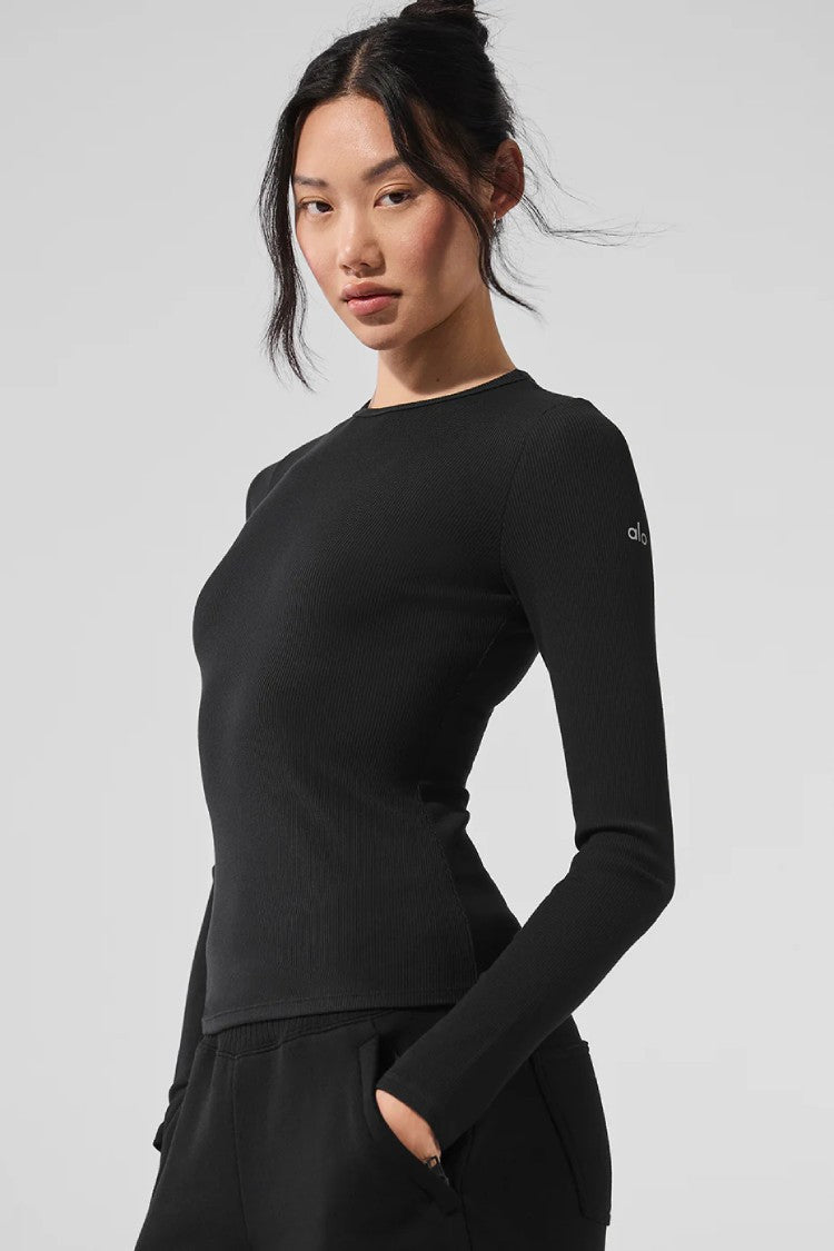 RIBBED MODAL LONG SLEEVE