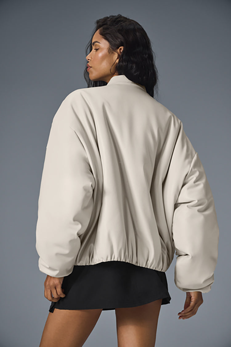 FAUX LEATHER PREMIER BOMBER