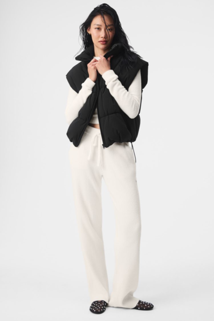 STRETCH WOVEN STREET PUFFER VEST