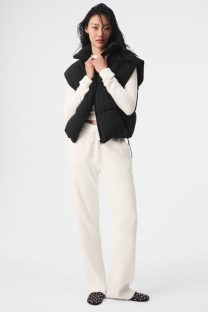 STRETCH WOVEN STREET PUFFER VEST