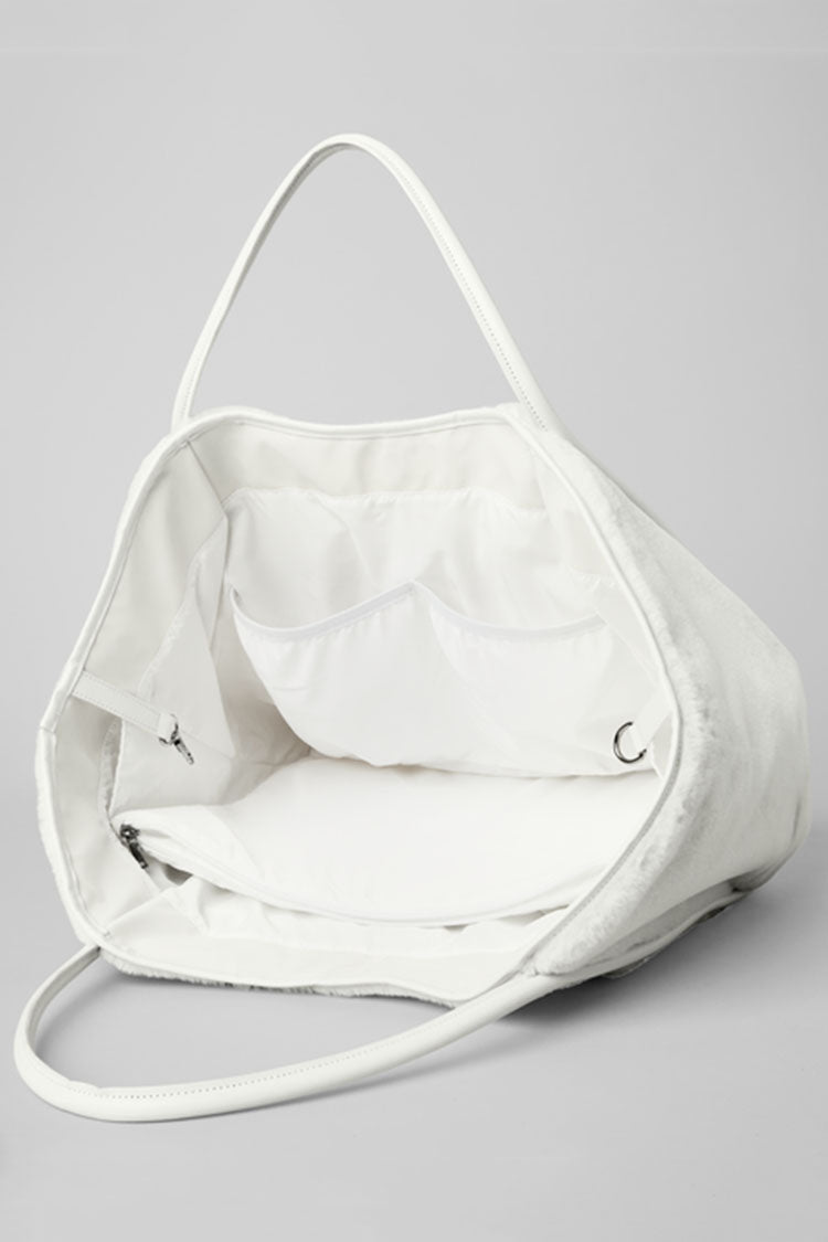 FAUX FUR TOTE BAG