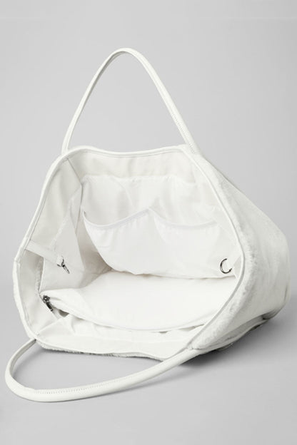 FAUX FUR TOTE BAG