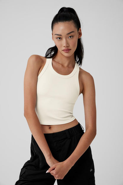GODDESS RIBBED GO-TO TANK
