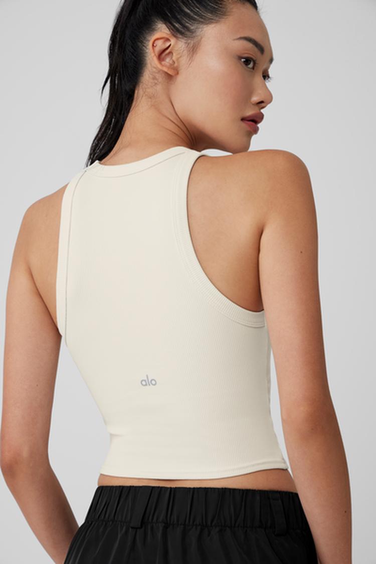 GODDESS RIBBED GO-TO TANK
