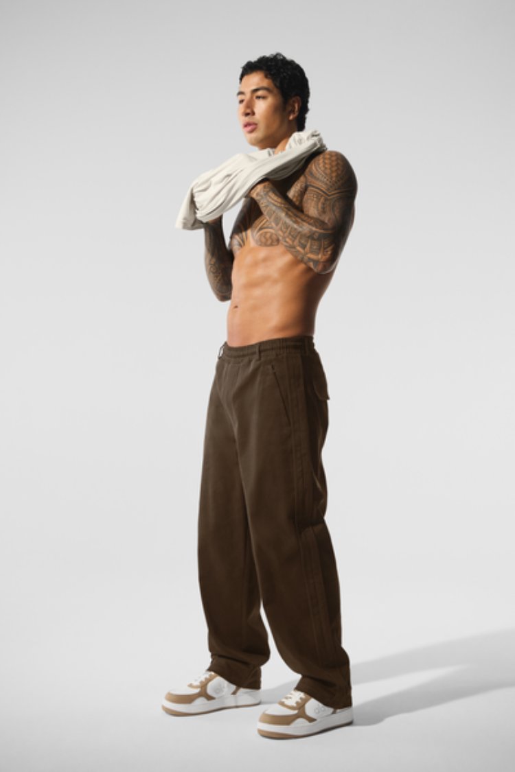 EDITION SUEDED STRAIGHT LEG PANT