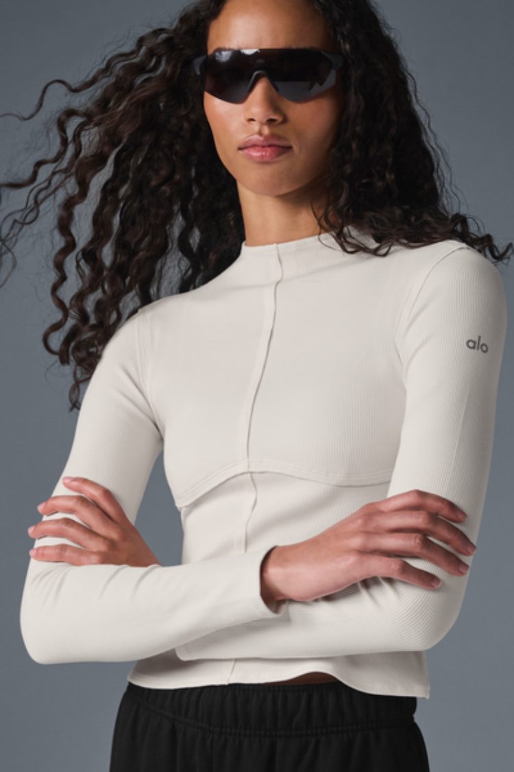 RIBBED EN POINTE LONG SLEEVE