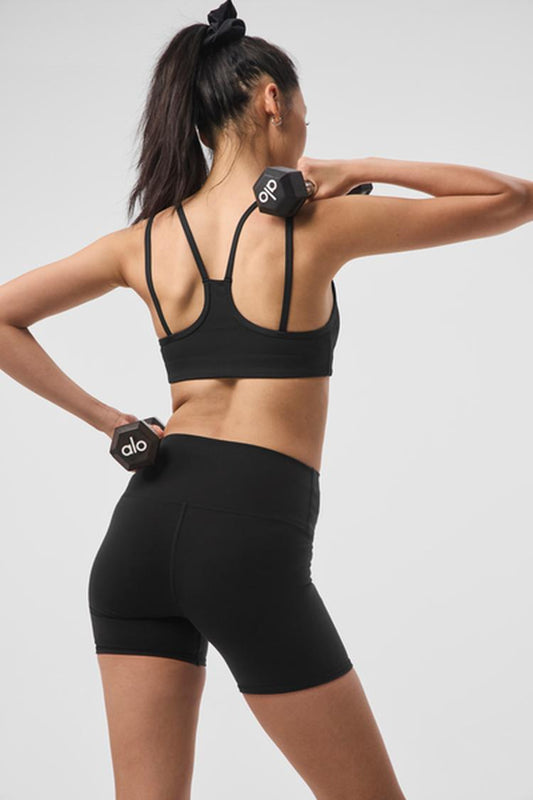 AIRLIFT RIBBED JUMP START V-NECK BRA