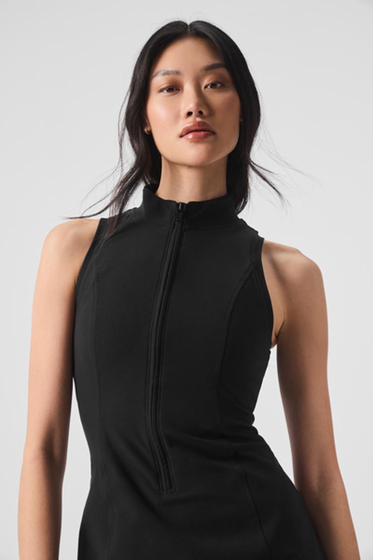 ALOSOFT CAREFREE HALF ZIP DRESS