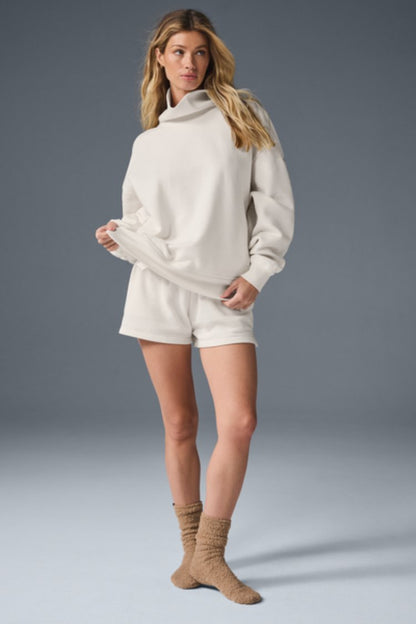 HAZY MOCK NECK PULLOVER