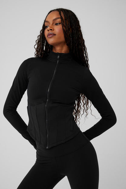 AIRBRUSH CORSET FULL ZIP JACKET