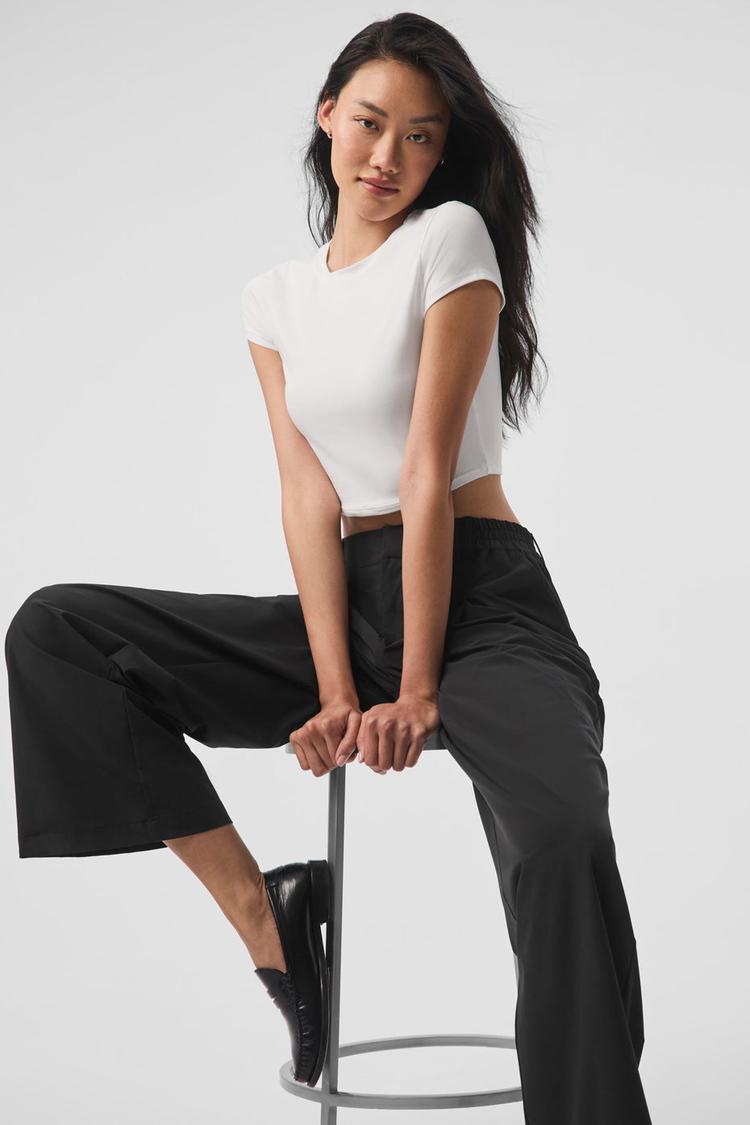 ALOSOFT CROP FINESSE SHORT SLEEVE