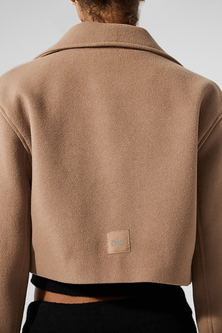 WOOL CROPPED METRO TRENCH