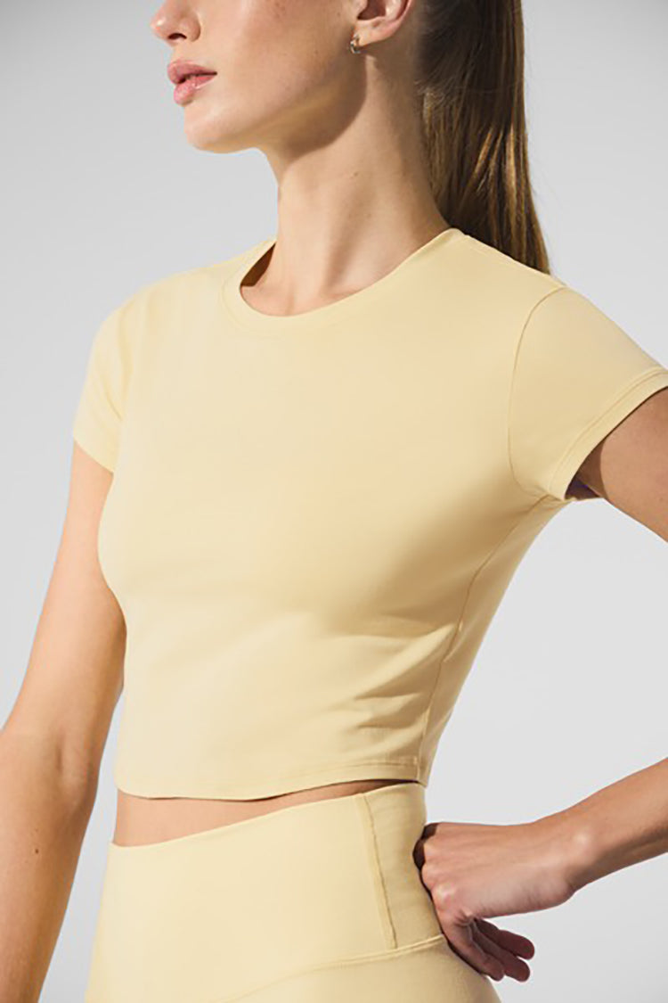 ALOSOFT CROP FINESSE SHORT SLEEVE