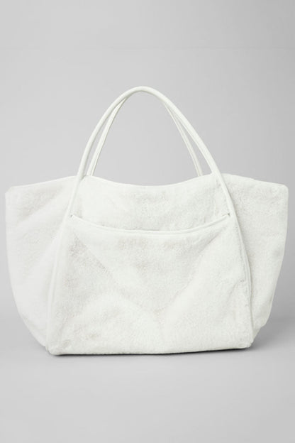 FAUX FUR TOTE BAG